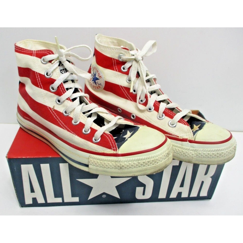 Converse All Stars Hi top STARS & BARS Original Box - 6.5 men‎ or 8.5 Women's